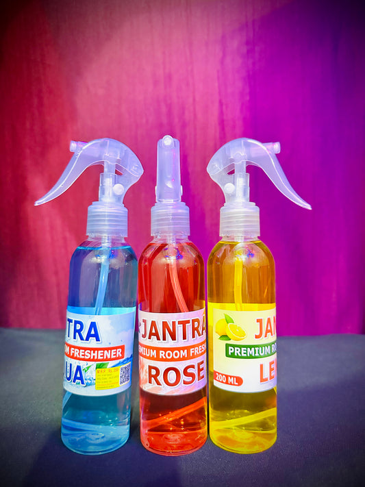 ROSE , LEMON & AQUA ~ TRIO PACK ( ROOM FRESHENER 200ML )